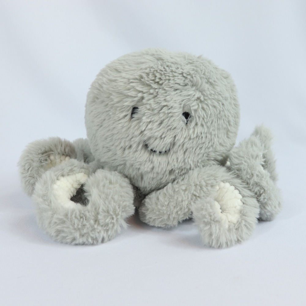 Lambs & Ivy Gray Octopus Inky Plush Stuffed Baby Toy Animal Lovey